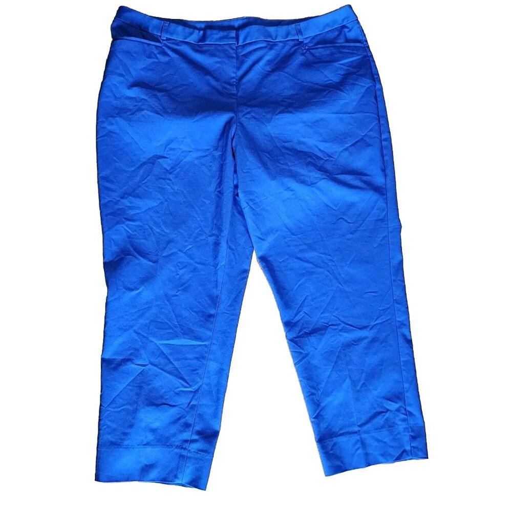 Lane Bryant Womens Plus Size 24 Solid‎ All Blue Pants with Pockets Casual